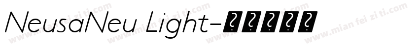NeusaNeu Light字体转换